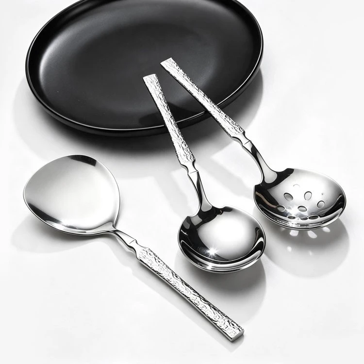 stainless steel serving spoon set (2)